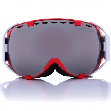 Motorcycle Spherical Anti Fog UV Dual Lens Grey Snowboard Ski Goggles Glasses Unisex