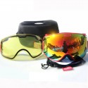 Professional Ski Goggles Double Lens Anti-fog UV400 Eyewear Men Women Snow Glasses D-305