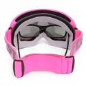 Pink Skiing Goggles Double Lens Anti Fog UV Snowboard Snowmobile Motorcycle Glasses