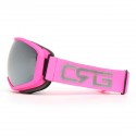 Pink Skiing Goggles Double Lens Anti Fog UV Snowboard Snowmobile Motorcycle Glasses