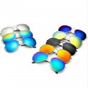 Retro Aviator Pilot Glasses Sunglasses Reflective Color Film