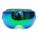 Snowboard Ski Goggles Two Layers Lens Motorcycle UV Protection Anti-fog Green