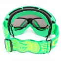 Snowboard Ski Goggles Two Layers Lens Motorcycle UV Protection Anti-fog Green