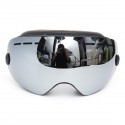 Snowboard Ski Goggles Two Layers Lens UV Protection Anti-fog Motorcycle Driving Gray