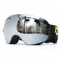 Snowboard Ski Goggles Two Layers Lens UV Protection Anti-fog Motorcycle Driving Gray