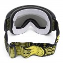 Snowboard Ski Goggles Two Layers Lens UV Protection Anti-fog Motorcycle Driving Gray