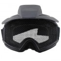 Tactical Motorcycle Goggles CS Mesh PC Lens Bullet-proof Protection Glasses 