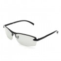 UV400 Polarized Photochromic Sunglasses Men's Driving Transition Lens Grey Black