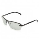 UV400 Polarized Photochromic Sunglasses Men's Driving Transition Lens Grey Black