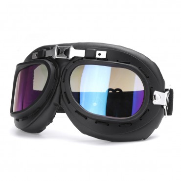 Windproof Retro Helmet Goggles Motorcycle Skiing Scooter ATV Flying Eyewear Glasses