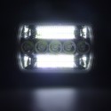 120W 5x7 7x6inch LED Headlight Hi-Lo Beam Halo DRL Warning For Jeep Cherokee XJ YJ