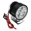 12V 1000LM 6500K White Universal Motorcycle LED Front Spot Lightt Headlight Lamp