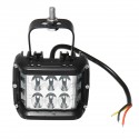 12V 10V-48V LED Work Fog Light Side Shooter Combo Dual Color Driving Offroad SUV Truck