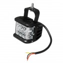 12V 10V-48V LED Work Fog Light Side Shooter Combo Dual Color Driving Offroad SUV Truck