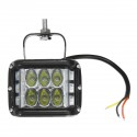 12V 10V-48V LED Work Fog Light Side Shooter Combo Dual Color Driving Offroad SUV Truck