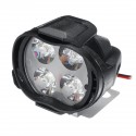 12V 15W 4LED 1000LM Super Bright Motorcycle Headlight Bulb Work Fog Driving Spot Night Headlamp For UTV ATV Truck Car