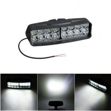 12V 16 LED Motorcycle Front Headlights Spotlight Shark Shape Driving Work Spot Light