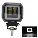 12V 24V 6000K 3 Inch Waterproof Square LED Light Bar Portable Spotlights For Motorcycle Truck Driving Car Boat