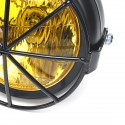 12V 35W 6.5inch Retro Motorcycle Headlight With Grill Yellow/White Cover