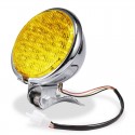 12V 55W Motorcycle LED Front Headlight Universal High-Low Beam Amber Motorbike Retro Headlamp Round Vintage Spotlight