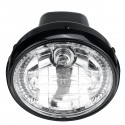 12V 7 Inch Motorcycle Headlight Turn Signal Light Black Bracket Mount Amber