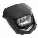 12V 8000lm Motorcycle Head Lamp W/ High Low Beam Enduro Dirt Bike Headlight Universal
