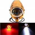 12V-80V Motorcycle LED Headlights Driving Fog Spot Light DRL Aluminum