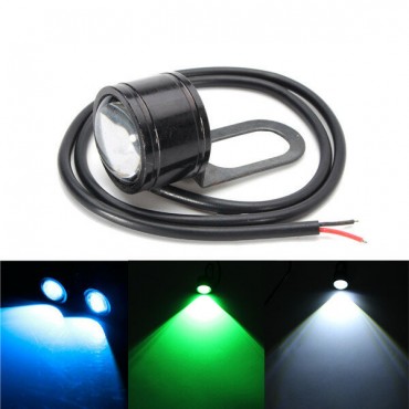 12V Motorcycle Handlebar LED Headlights Running Spotlight Blue/Green/White