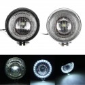 12V Retro LED Motorcycle Bullet White Headlights Hi/Low Beam Super Bright Light