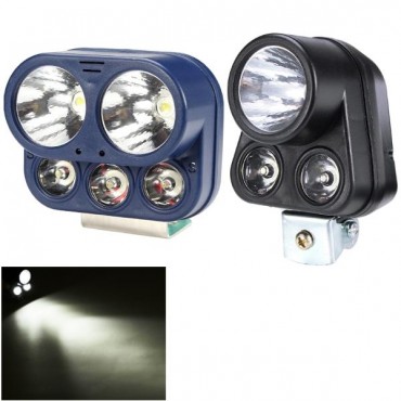 12W 12V-85V 5/3 LED White Motorcycle Mopeds Fog Spot Lightt Headlamp