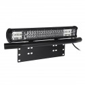 20Inch 248W Spot Flood Combo LED Work Light Bar + 23inch License Number Plate Frame