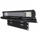 20Inch 248W Spot Flood Combo LED Work Light Bar + 23inch License Number Plate Frame