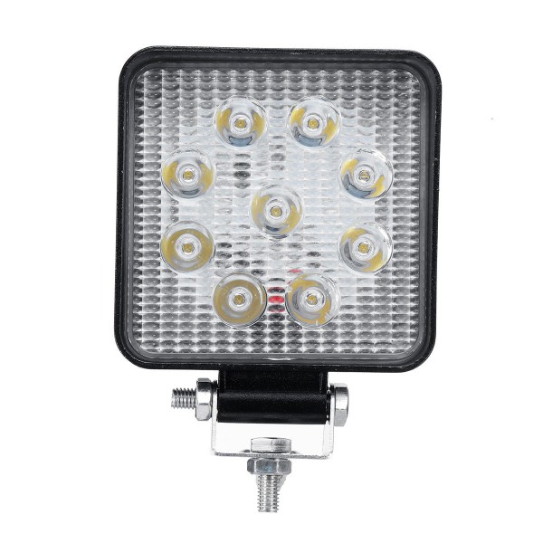 27W LED Square Work Light Spot Flood Off-road Driving Lamp SUV Truck UTV