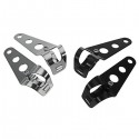 28mm-43mm Motorcycle Headlight Mounting Bracket Motor Bike Adjuster Fork Mount Clamp Black