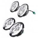 2PCS 7 Inch 40W 6500K 3200LM LED Projector Headlights For Harley Jeep Wrangler JK/TJ Hummer