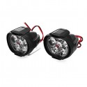 2PCS 9-85V 1000lm 10W Motorcycle Spotlight Motor Bike Headlamp Bicycle Scooter ATV Headlight