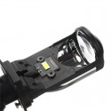 2PCS 90W LHD/RHD H4 Bi-LED Hi/Lo Mini Projector LED Headlights Lens Retrofit Bulb 12V