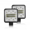 2PCS Square 48W LED Work Light 12V 24V Off Road Flood Spot Lamp For Car Truck SUV Motorcycle