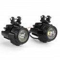 2Pcs 10-30V 20W E9 Motorcycle LED Auxiliary Fog Spot Light Driving Lamp For BMW R1200 ADV