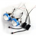 2Pcs 35W 5500k 2.5inch Auto Bi LED Projector Lens Headlights H4 H7 9005 9006 Car Motorcycle Headlight Retrofit Kits