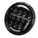 2Pcs 7inch Round LED Projection Headlights Head Lamp Hi/Low Beam For Jeep Wrangler