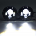 2Pcs 7inch 60W LED Projection Headlight Head Lamp Hi/Low Beam Light For Jeep Wrangler