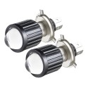 2pcs 12V-80V 12W 1200LM Motorcycle H4 LED Headlight Bulb Super Bright Moto Lens Headlamp Hi/Lo Beam Dual Color 6000K 3000K