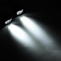 2pcs 4/6/9 LED 9-85V 10W Black Motorcycle Headlights Motorbike Driving Fog Spot Ligh+ Switch