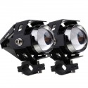 2pcs U5 Motorcycle LED Headlight 3000LM Waterproof Hi/Lo High Power Spot Lightt