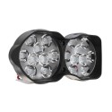 30W 18 LED 9/85V 3000Lm 6000K Aluminium Alloy Motorcycle Headlights
