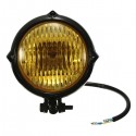 35W 12V Motorcycle Headlight H4 Amber Light Headlamp For Harley Bobber Chopper