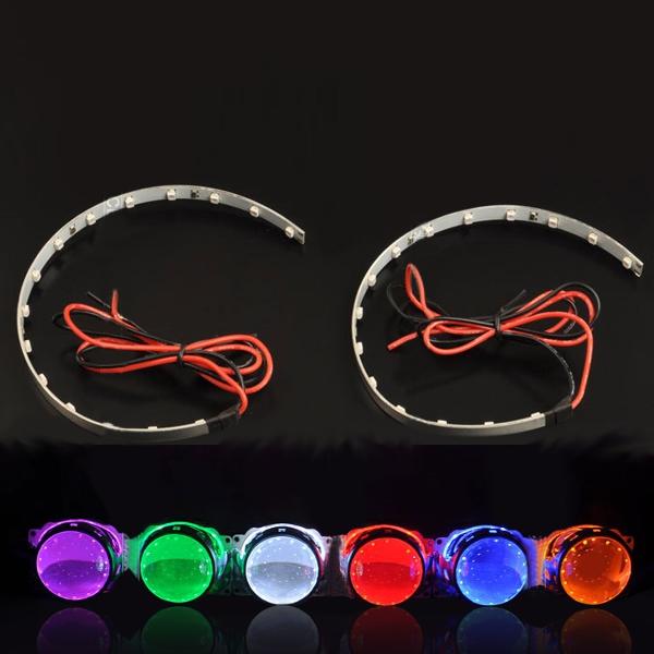 360 Degree LED Devil Eyes Modified Car Motorcycle Accessories For Lens Headlights