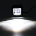 3inch 12/24V 6500K 20W Square LED Work Light Blue + White With Angel Eyes Lights Spot Fog light For Car Boat Motorcycle