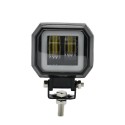 3inch 12/24V 6500K 20W Square LED Work Light Blue + White With Angel Eyes Lights Spot Fog light For Car Boat Motorcycle